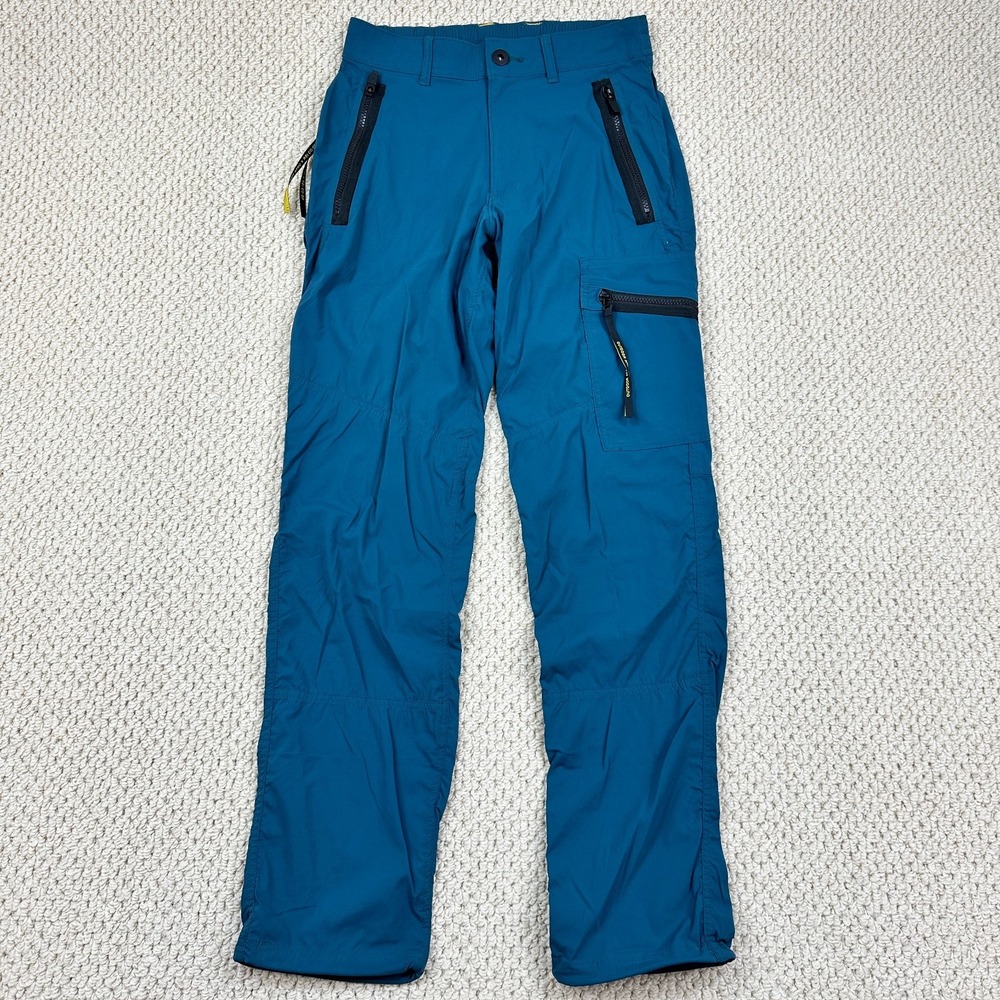 REI Co-op x Outdoor Afro Trail Pants Mens 28x32 Dark Teal Cargo Stretch Hiking